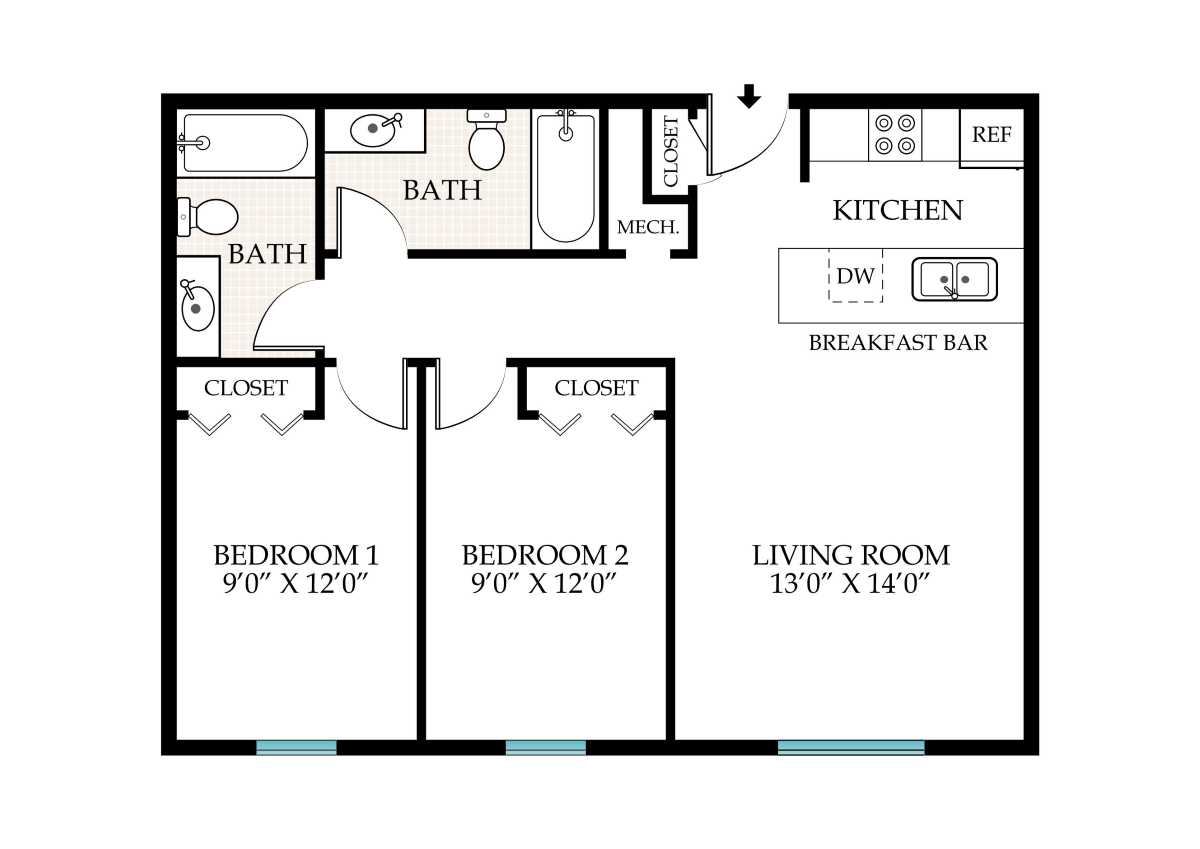 751 Forest Ridge Floor Plan Penningroth Apartments